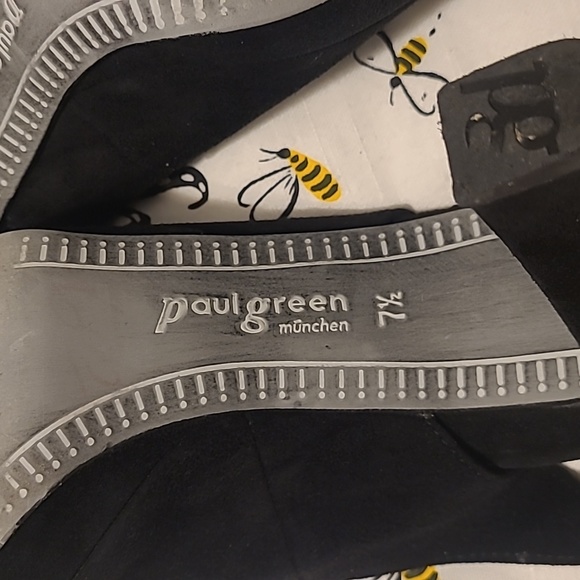 ❤️Excellent Paul Green Suede Peep Toe Slingbacks ❤️ - Picture 3 of 4